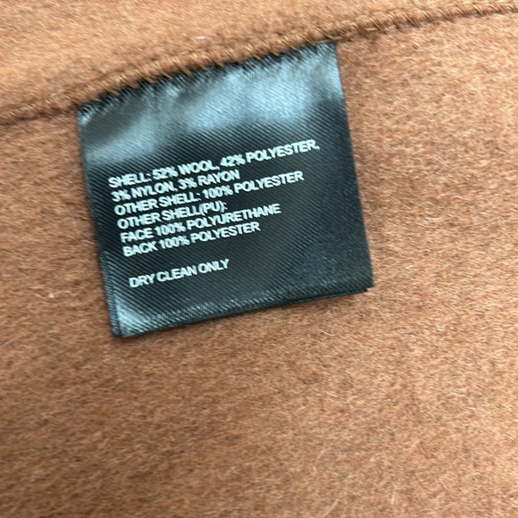 NWOT TAHARI LONG DOUBLE FACE VEGAN TRIM WOOL COAT - Picture 13 of 14